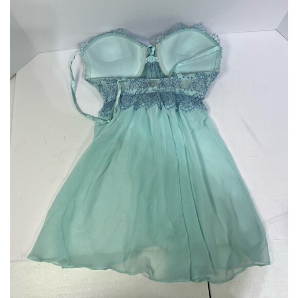 Victoria’s Secret Embroidered Lace Babydoll Nighty Teddy Lingerie Gown 34D - Picture 5 of 5